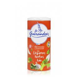 Ryzí Keltská sůl - PRAVÝ ORIGINÁL - JEMNÁ SE ZELENINOU 250 g
